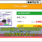 今日はポイ活です。500円で購入して1700円相当のポイントGET!！